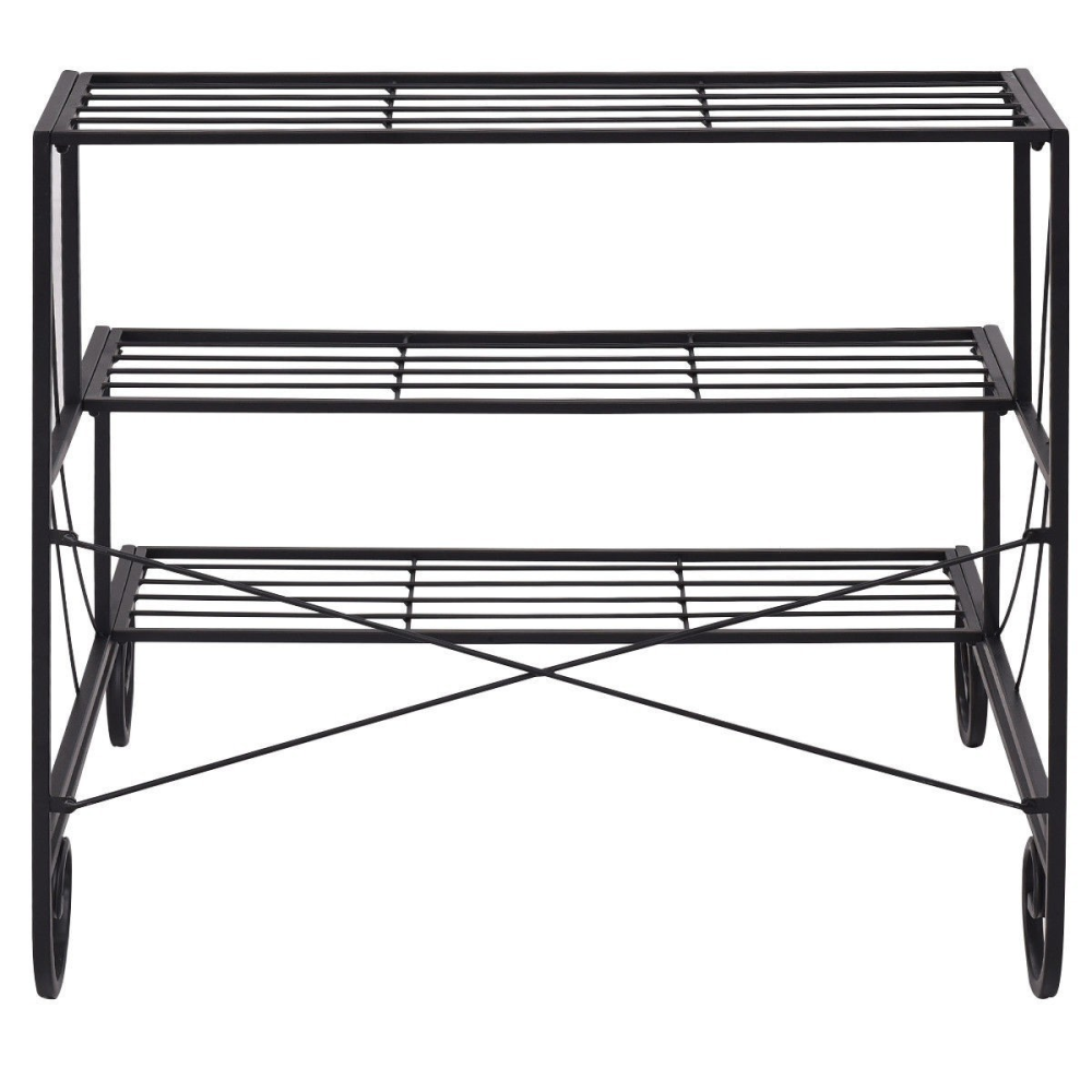 3 Tier Outdoor Metal Garden Planter Holder Shelf www.wallandroom.com