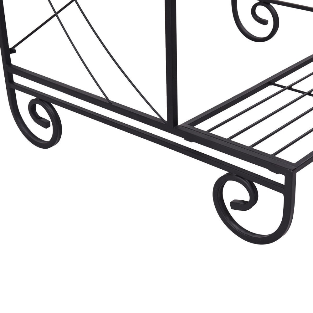 3 Tier Outdoor Metal Garden Planter Holder Shelf www.wallandroom.com