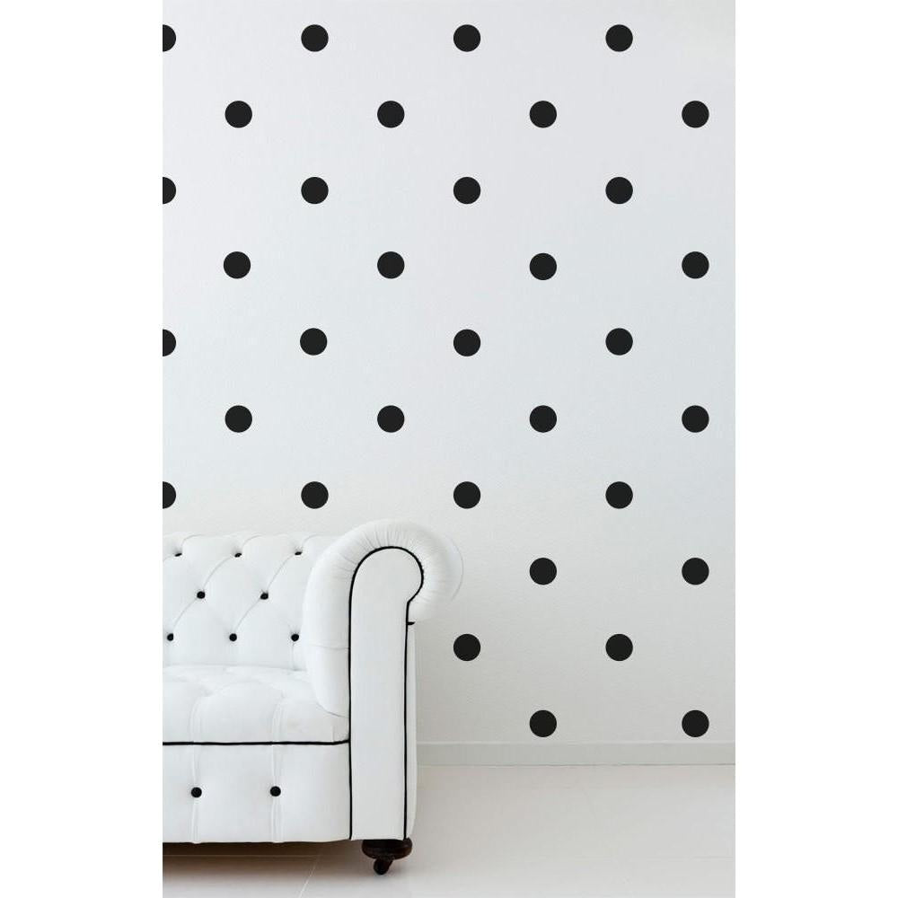 54 Polka Dot Stickers - DIY Wall Art - wallandroom.com