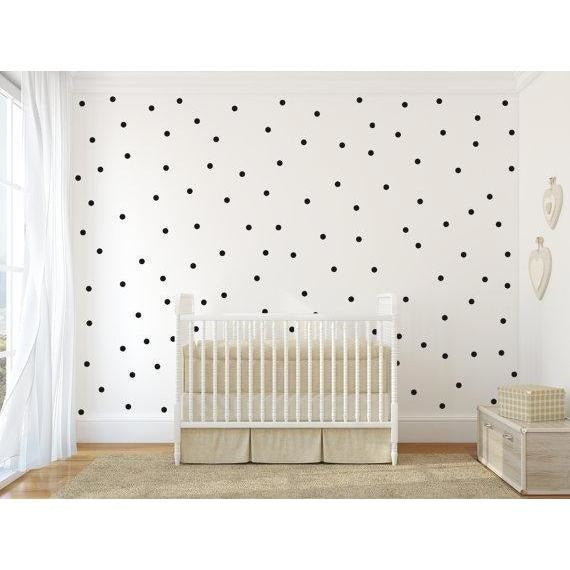 54 Polka Dot Stickers - DIY Wall Art - wallandroom.com