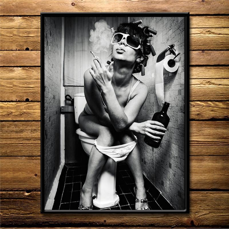 Bathroom Canvas Print - Wall Art (Unframed) - wallandroom.com