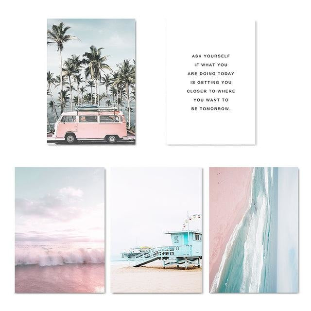 Canvas Print Wanderlust  - Wall Art (Unframed) - wallandroom.com