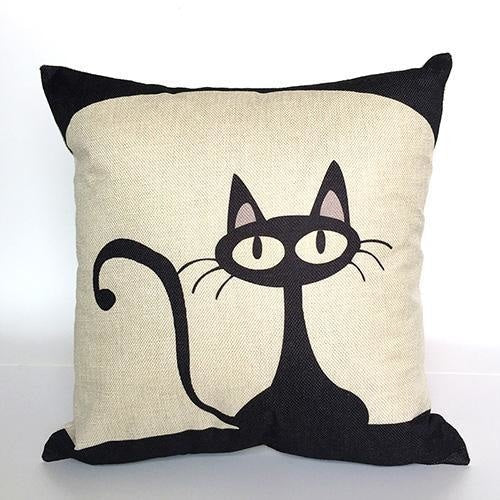 Cat Cushion Covers - Throw Pillow Covers - wallandroom.com