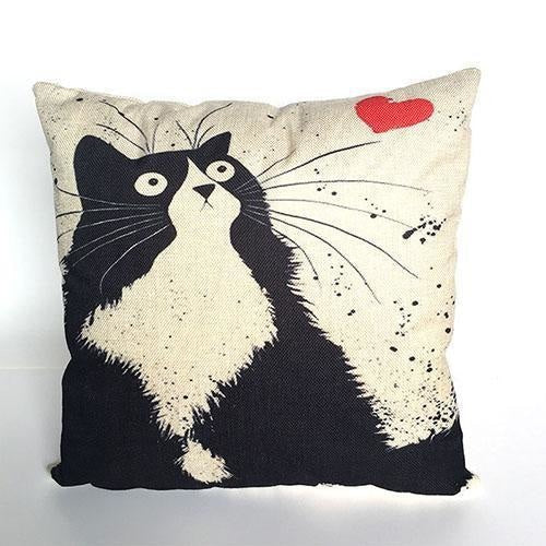 Cat Cushion Covers - Throw Pillow Covers - wallandroom.com