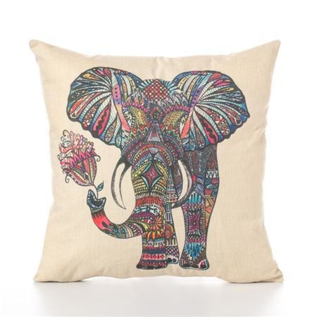 Elephant Cushion Covers - Decorative Throw Pillow Covers - wallandroom.com