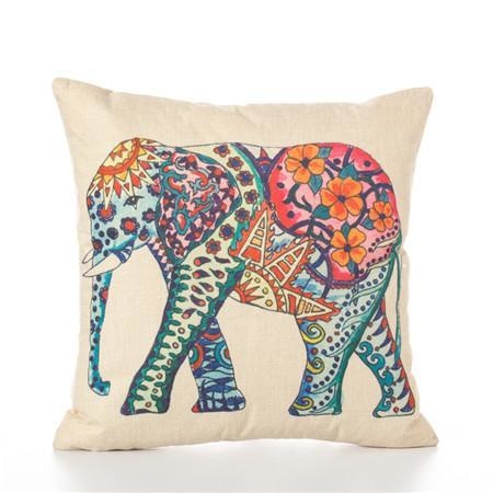 Elephant Cushion Covers - Decorative Throw Pillow Covers - wallandroom.com