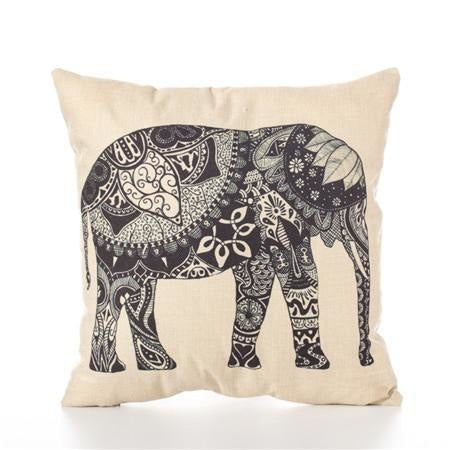 Elephant Cushion Covers - Decorative Throw Pillow Covers - wallandroom.com