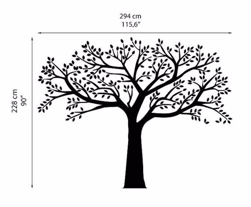 Family Tree Vinyl Decal - Giant Wall Sticker - wallandroom.com