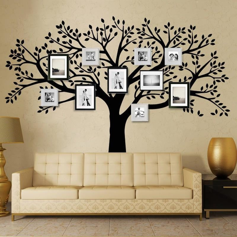 Family Tree Vinyl Decal - Giant Wall Sticker - wallandroom.com
