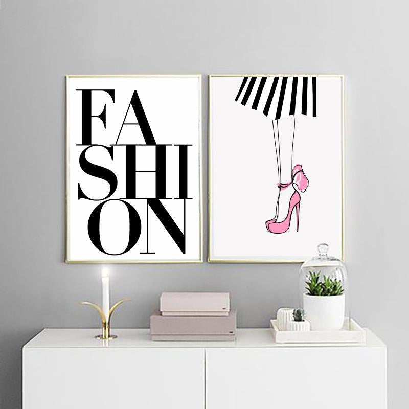 Fashion Canvas Prints - Modern Wall Art (Unframed) - wallandroom.com