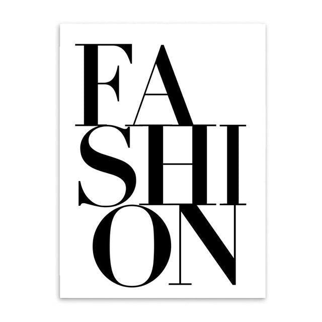 Fashion Canvas Prints - Modern Wall Art (Unframed) - wallandroom.com