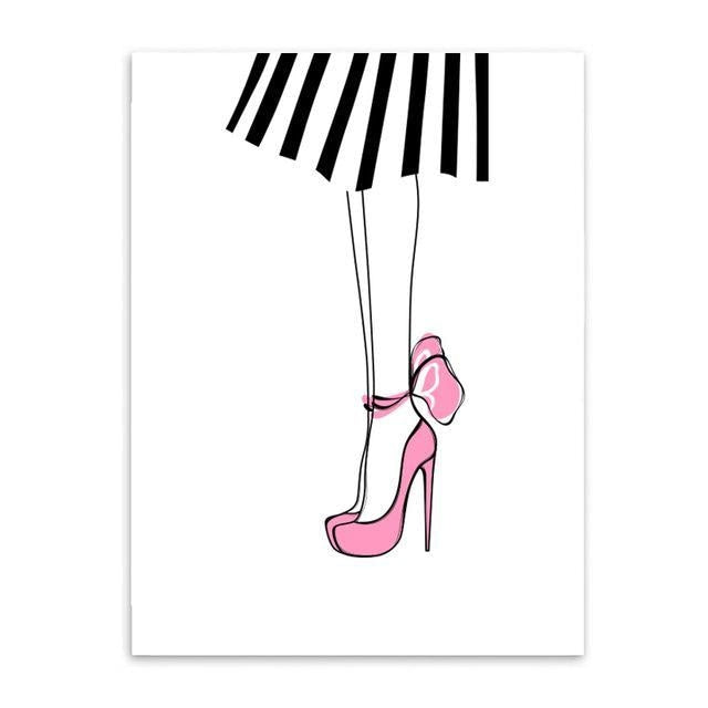 Fashion Canvas Prints - Modern Wall Art (Unframed) - wallandroom.com
