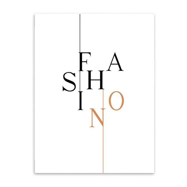 Fashion Canvas Prints - Modern Wall Art (Unframed) - wallandroom.com