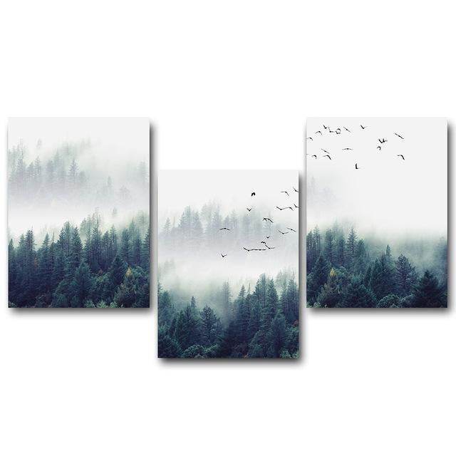 Forest Canvas Print - Nordic Wall Art (Unframed) - wallandroom.com