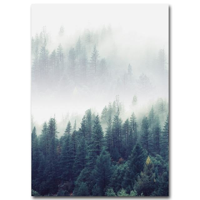 Forest Canvas Print - Nordic Wall Art (Unframed) - wallandroom.com
