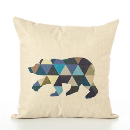 Geometric Animals - Nordic Throw Pillow Covers - wallandroom.com