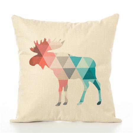 Geometric Animals - Nordic Throw Pillow Covers - wallandroom.com