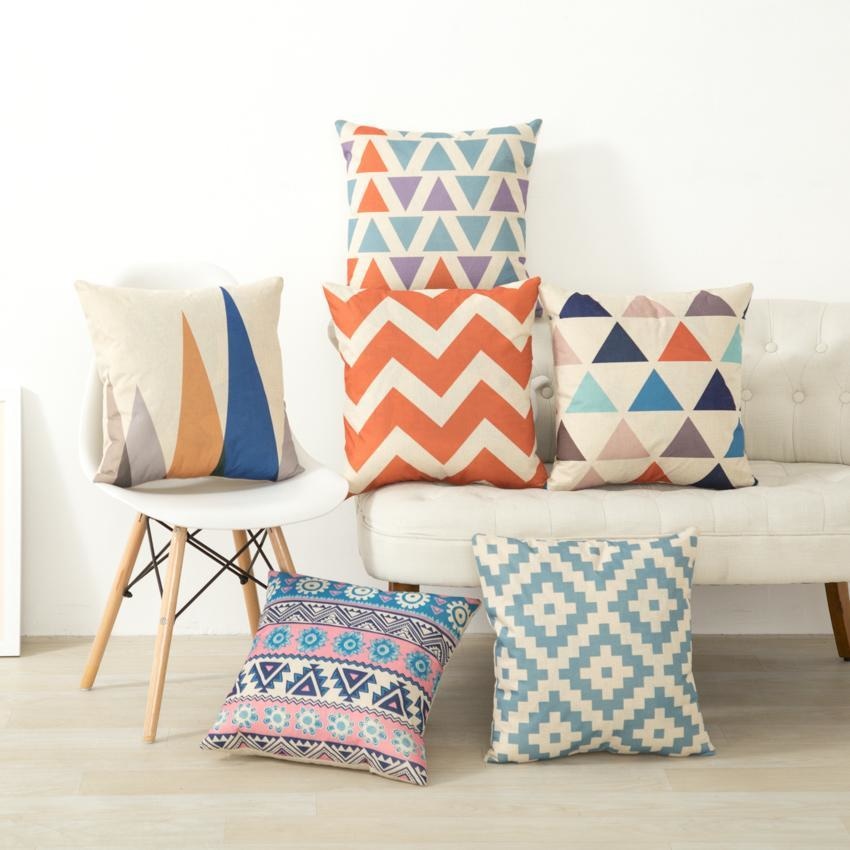 Geometric Cushion Covers - Nordic Throw Pillow Covers - wallandroom.com