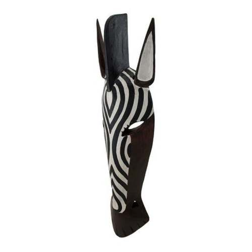 Handcarved African Zebra and Giraffe Masks - Decorative Wooden Wall Hangings www.wallandroom.com
