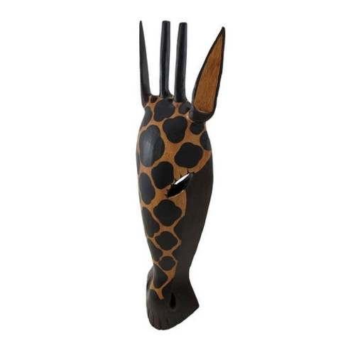 Handcarved African Zebra and Giraffe Masks - Decorative Wooden Wall Hangings www.wallandroom.com