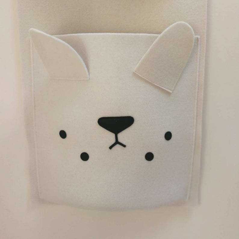 Hanging Pocket Organizer- Nursery Wall Organizer www.wallandroom.com