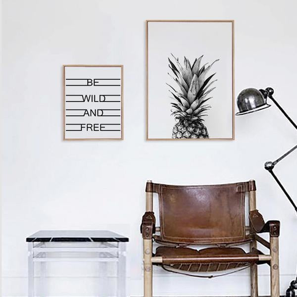 Inspirational Pineapple Canvas Prints - Wall Art (Unframed) - wallandroom.com
