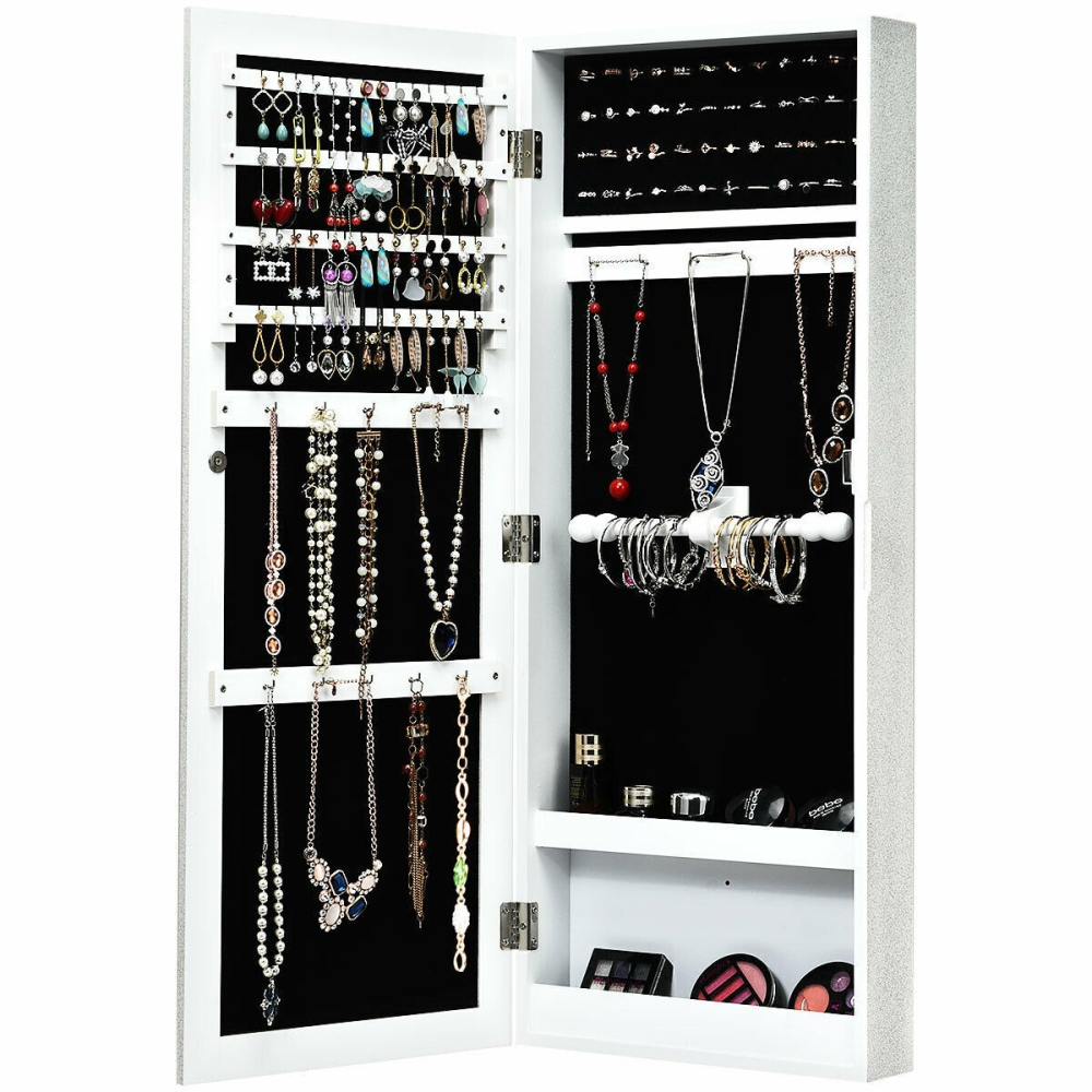 Jewelry Storage Mirror - Wall Mounted Cabinet www.wallandroom.com