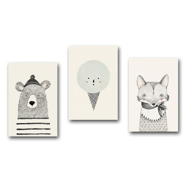 Kids &amp; Nursery Canvas Print  - Nordic Wall Art (Unframed) - wallandroom.com