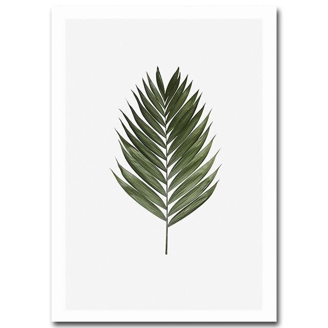 Leaves Cactus Canvas Prints - Wall Art (Unframed) - wallandroom.com