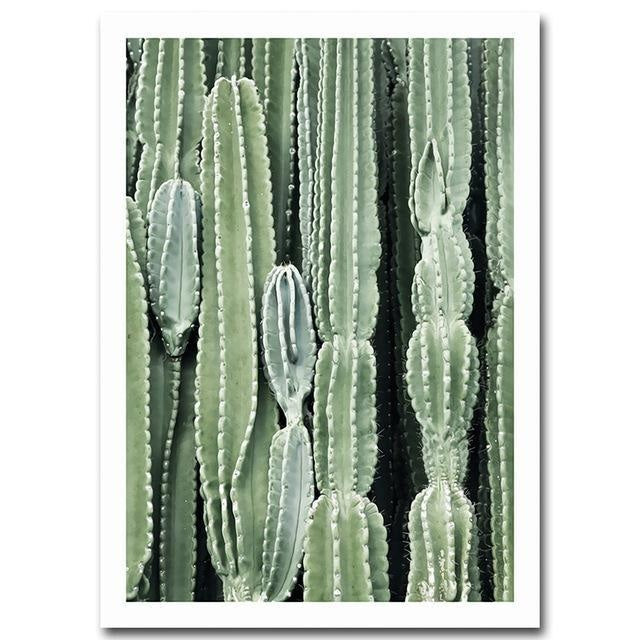 Leaves Cactus Canvas Prints - Wall Art (Unframed) - wallandroom.com