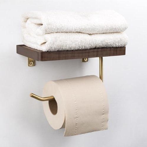 Nordic Luxury Paper Towel Rack Wooden Tissue Paper Storage Holder Toilet Roll Paper Holder Bathroom Organizer Tools Wall Decor 