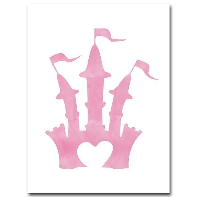 Magical Princess Canvas Print Set - Pink Wall Art (Unframed) 15x20cm No Frame / Picture 10 www.wallandroom.com