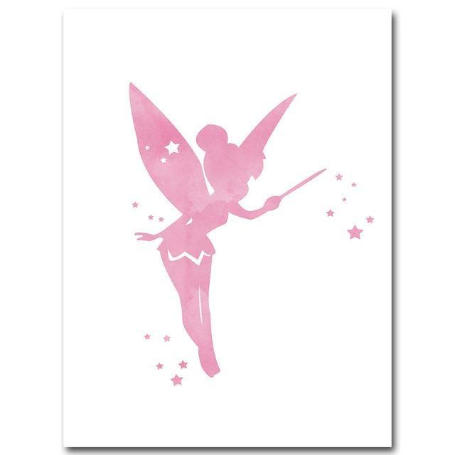 Magical Princess Canvas Print Set - Pink Wall Art (Unframed) 15x20cm No Frame / Picture 7 www.wallandroom.com