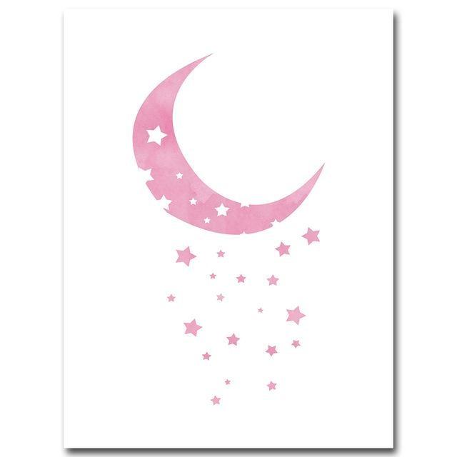 Magical Princess Canvas Print Set - Pink Wall Art (Unframed) 15x20cm No Frame / Picture 8 www.wallandroom.com