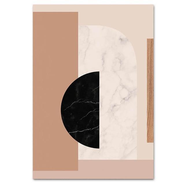 Modern Geometric Print Canvas Wall Art Poster Abstract Painting Minimalist Nordic Decoration Picture Scandinavian Home Decor 15x20cm No 