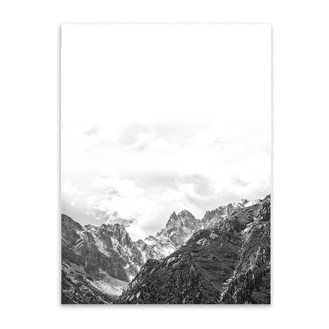 Mountain Quote Canvas Prints - Nordic Wall Art (Unframed) - wallandroom.com