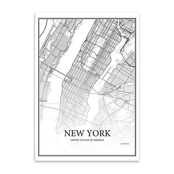 New York London Paris City Prints - Wall Art (Unframed) - wallandroom.com
