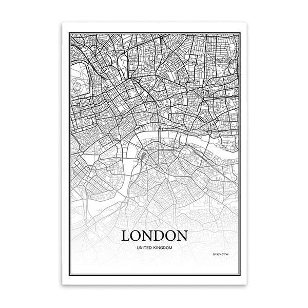 New York London Paris City Prints - Wall Art (Unframed) - wallandroom.com