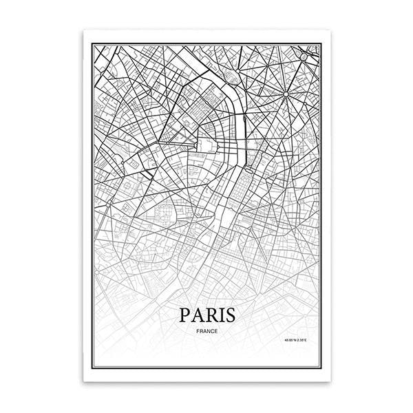 New York London Paris City Prints - Wall Art (Unframed) - wallandroom.com