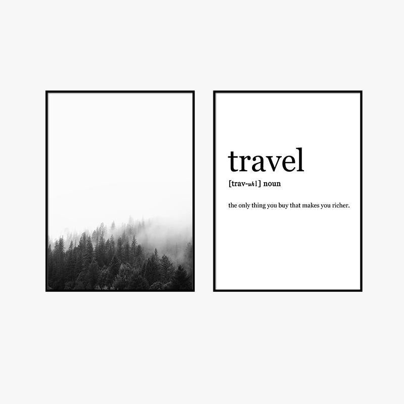 Nordic Style Canvas Print - Stylish Unframed Wall Art - wallandroom.com