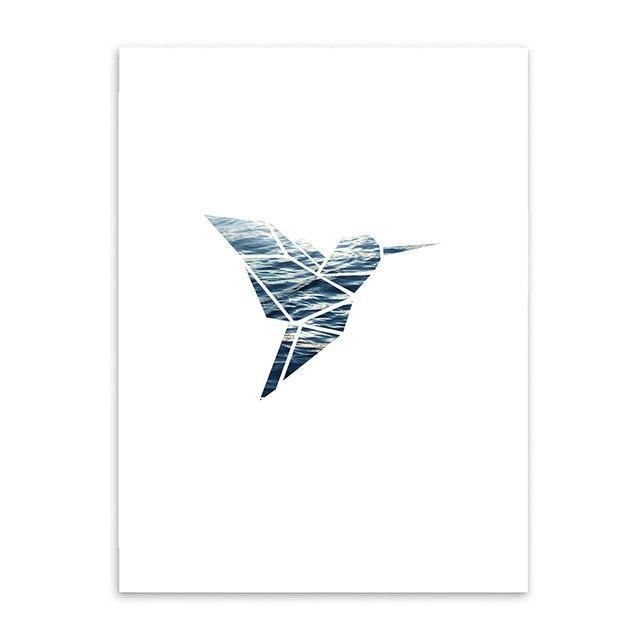 Ocean Bird Canvas Posters - Modern Art Wall (Unframed) - wallandroom.com