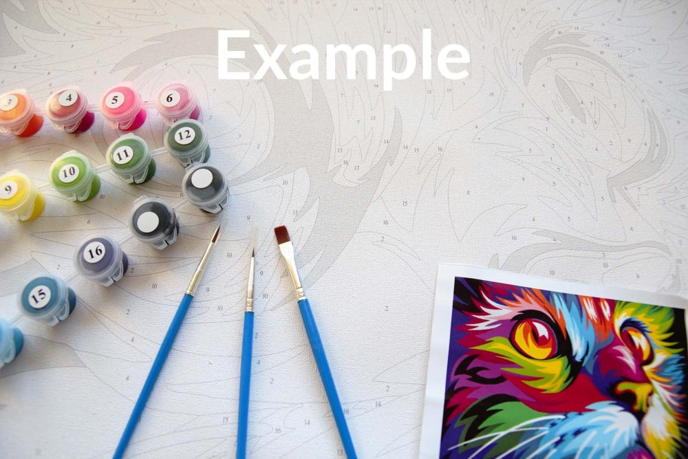 Paint By Numbers Kit - Bubble Gum Animals DIY Wall Art www.wallandroom.com