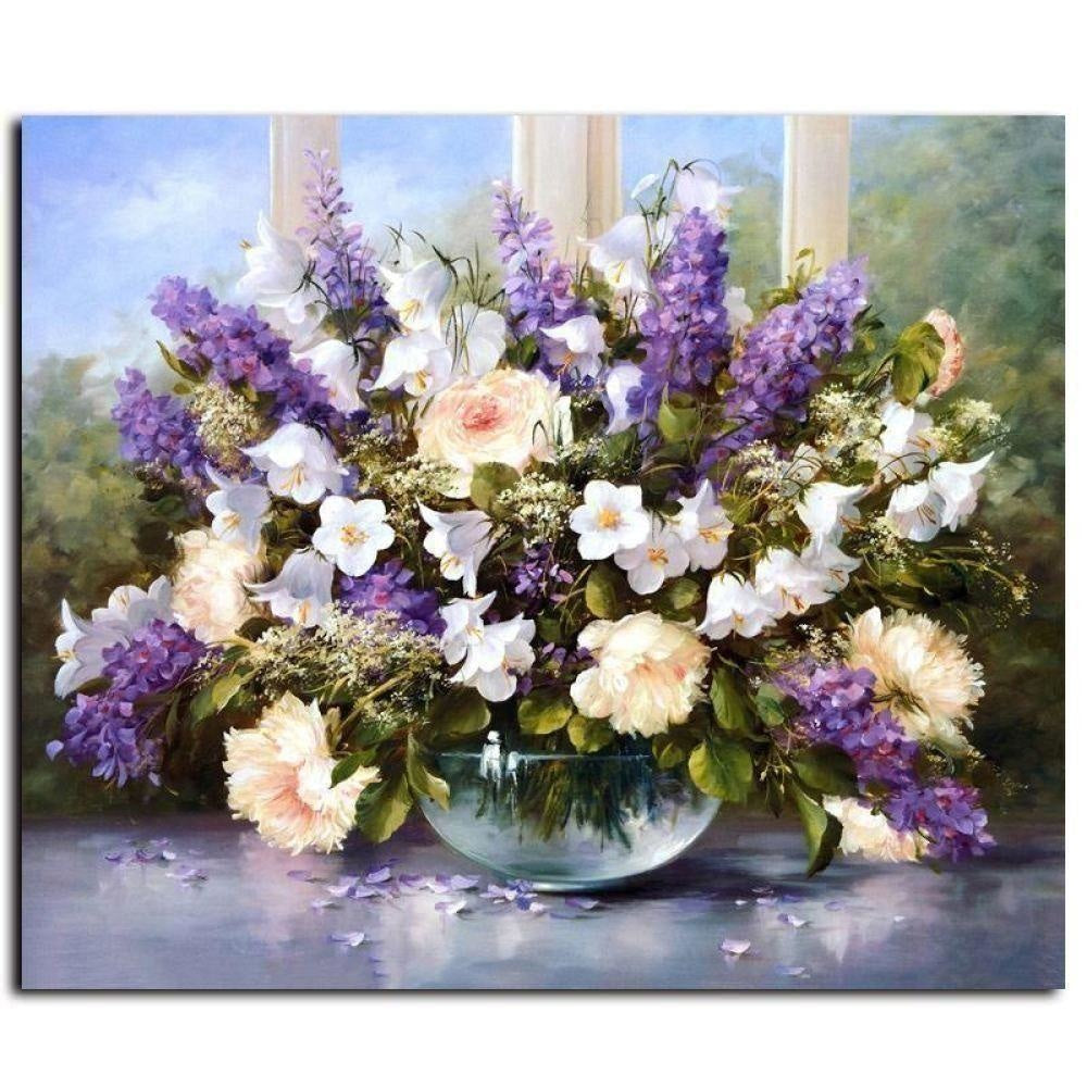 Paint By Numbers Kit - Bouquet DIY Wall Art - wallandroom.com
