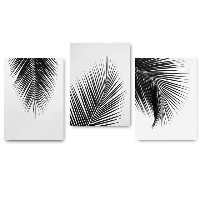 Palm Leaves Canvas Prints - Wall Art (Unframed) - wallandroom.com