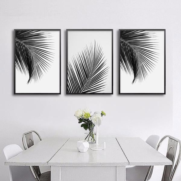 Palm Leaves Canvas Prints - Wall Art (Unframed) - wallandroom.com