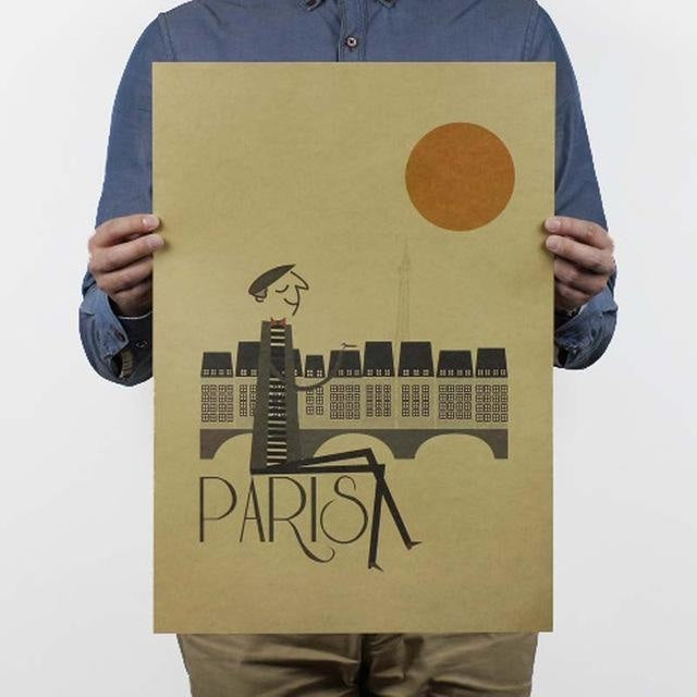 Retro Travel Posters Vol. 4 -  Kraft Paper Prints (Unframed) - wallandroom.com