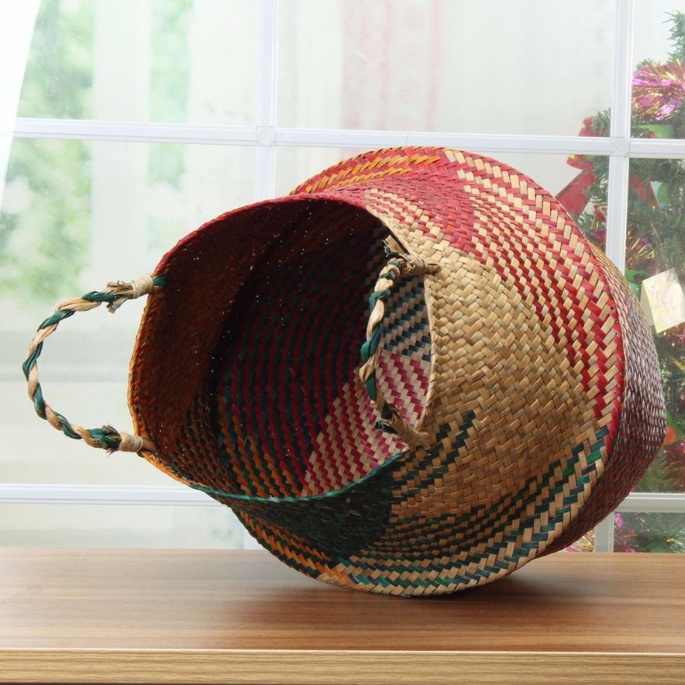 Stylish Seagrass Basket - Practical Room Decor - wallandroom.com