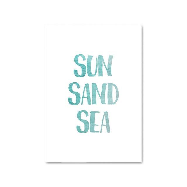 Tropical Summer Canvas Print Set - Beach Aesthetic Wall Art (Unframed) XL / Picture 1 www.wallandroom.com